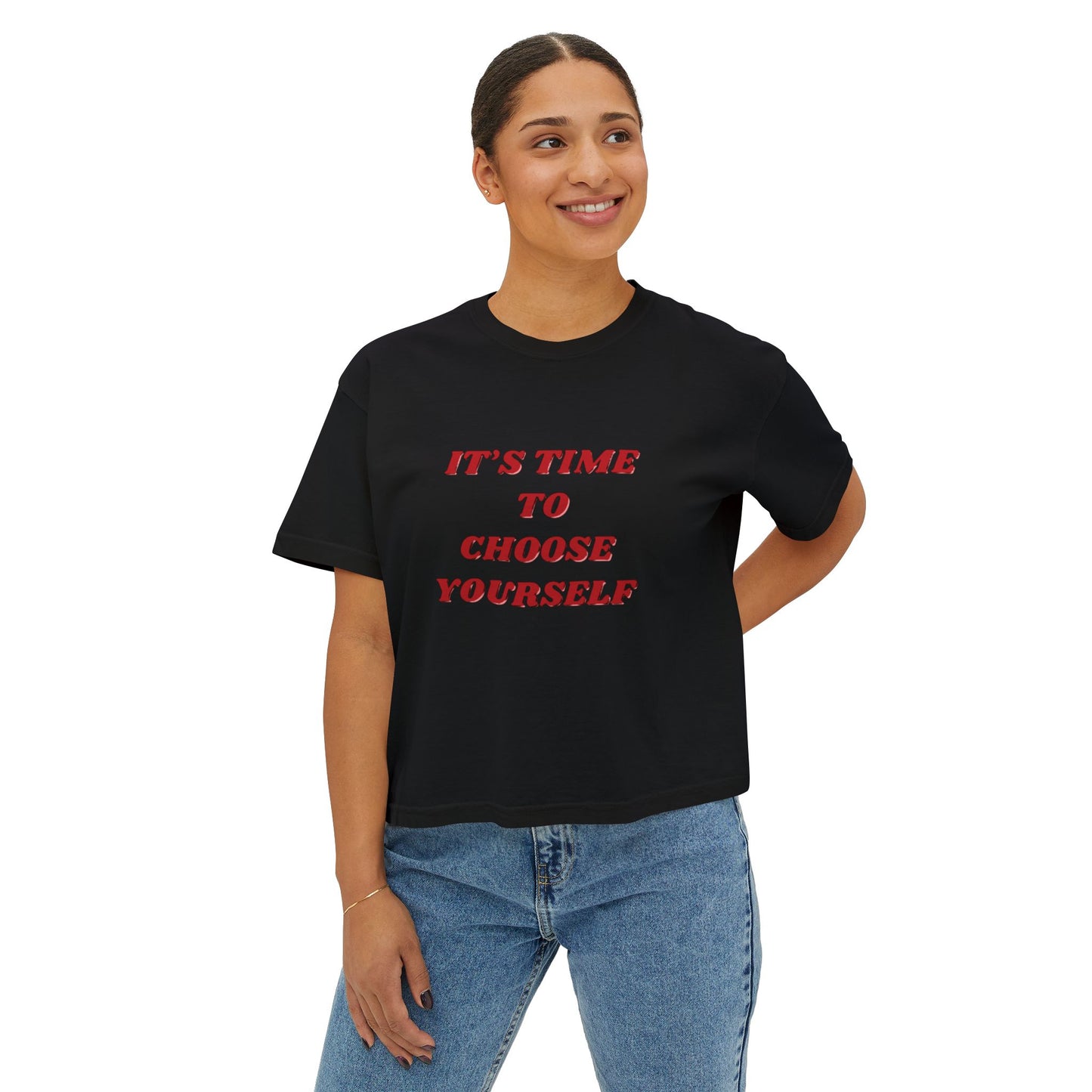 Motivational Women's Tee, Inspirational T-Shirt for Self-Love, Casual Gift for Her, Positive Affirmation Tee, Cute Relaxed Fit Top