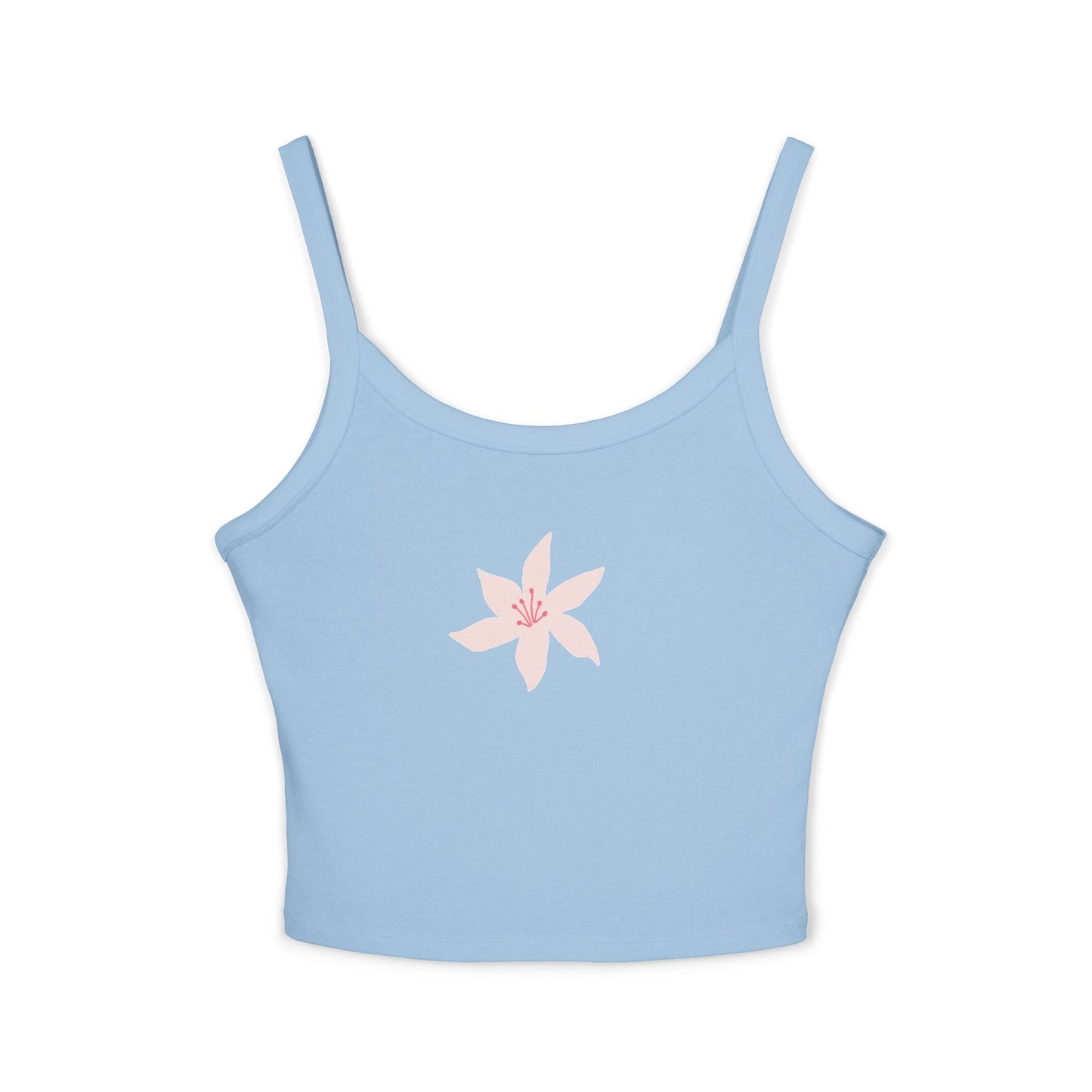 Chic Spaghetti Strap Tank Top, Floral Summer Top, Casual Sleeveless Shirt, Gifts for Her, Beachwear, Vacation Outfit